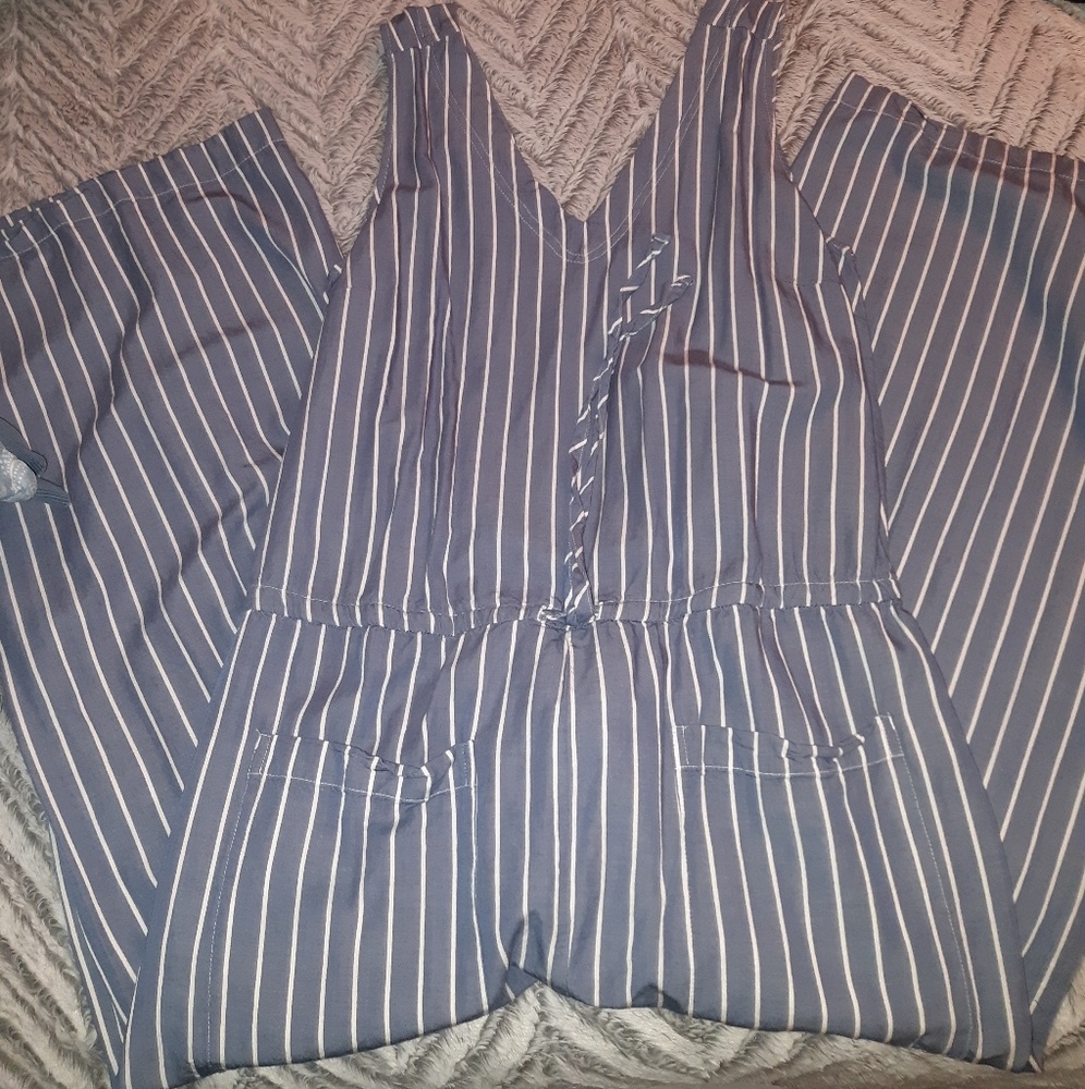 Striped jumpsuit